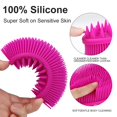 thumbnail image 4 of Juego de depurador corporal de silicona con soporte para jabón, cepillo de baño y champú 2 en 1, lufa exfoliante de silicona, hace buena espuma y es más higiénico que la lufa tradicional (púrpura) Sincero Electrónica, 4 of 5