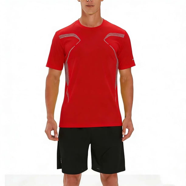 Ceisia Men's Athletic Tracksuit Sets | Breathable Crew Neck Tee & Drawstring Shorts | Summer Sports Outfits Gift