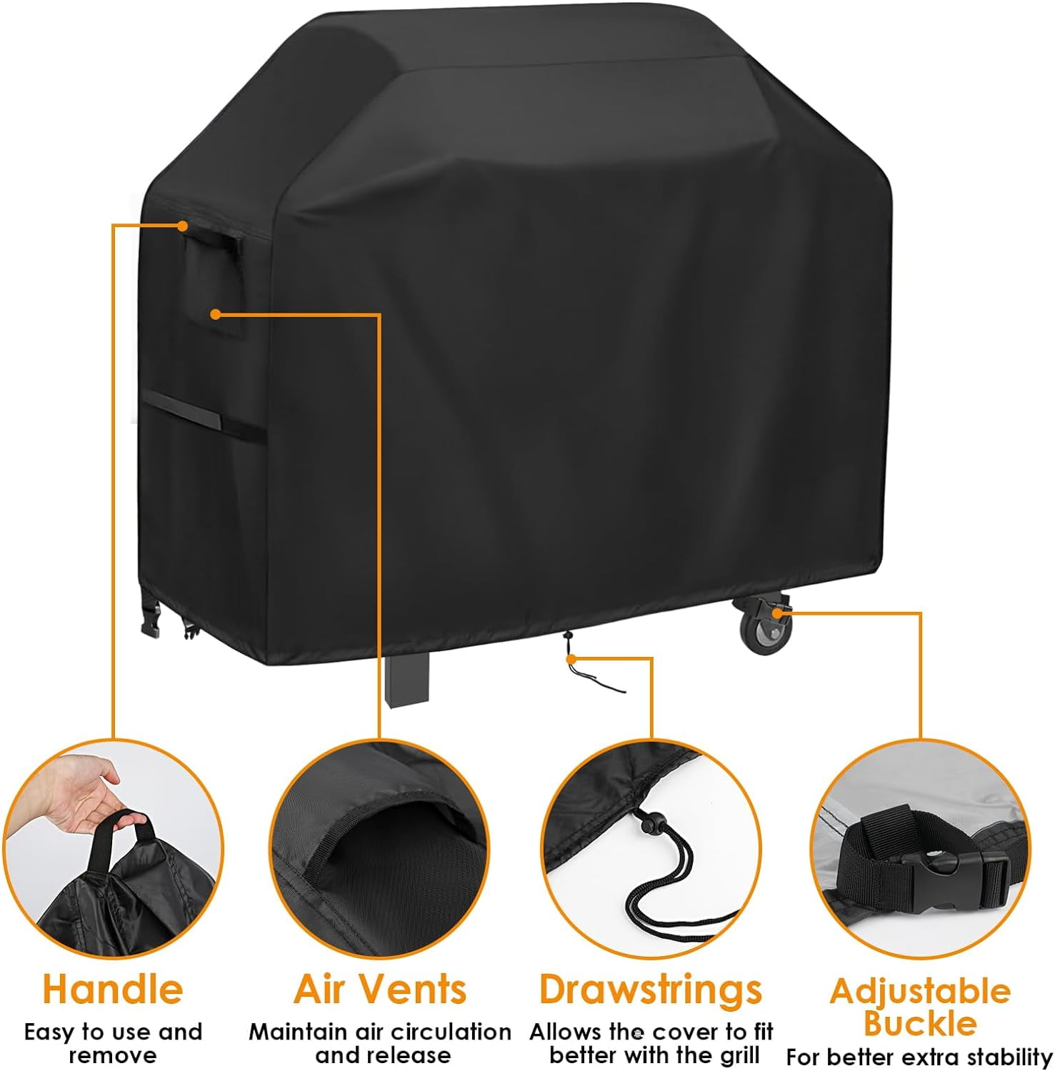 POMER Grill Cover for Blackstone Model 2165 Pro Series 2 Burner 22 Inch Propane Griddle with Hood,Griddle Cover