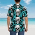 thumbnail image 5 of Men's Funky Hawaiian Shirt Short Sleeve Button Down Shirts Beach Party Holiday, 5 of 8
