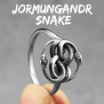 thumbnail image 3 of Anillos de acero inoxidable con forma de serpiente Ouroboros para hombre y mujer, joyería punk rock, accesorios de moda, regalo de Stranger Thing, venta al por mayor, 3 of 5