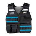 thumbnail image 2 of Tool Vest with Pockets Carpenter Vest Fishing Tool Pouch Comfortable Wear Heavy Duty Tool Vest for Men and Woman Fishing Construction Worker Blue, 2 of 7