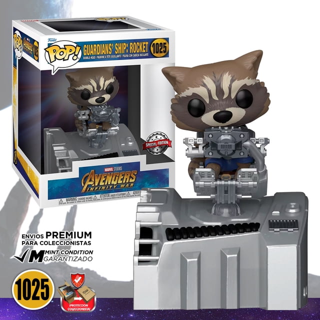 Funko Pop Rocket En Benatar #1025 Marvel Avengers Infinity War Original Funko 889698632119