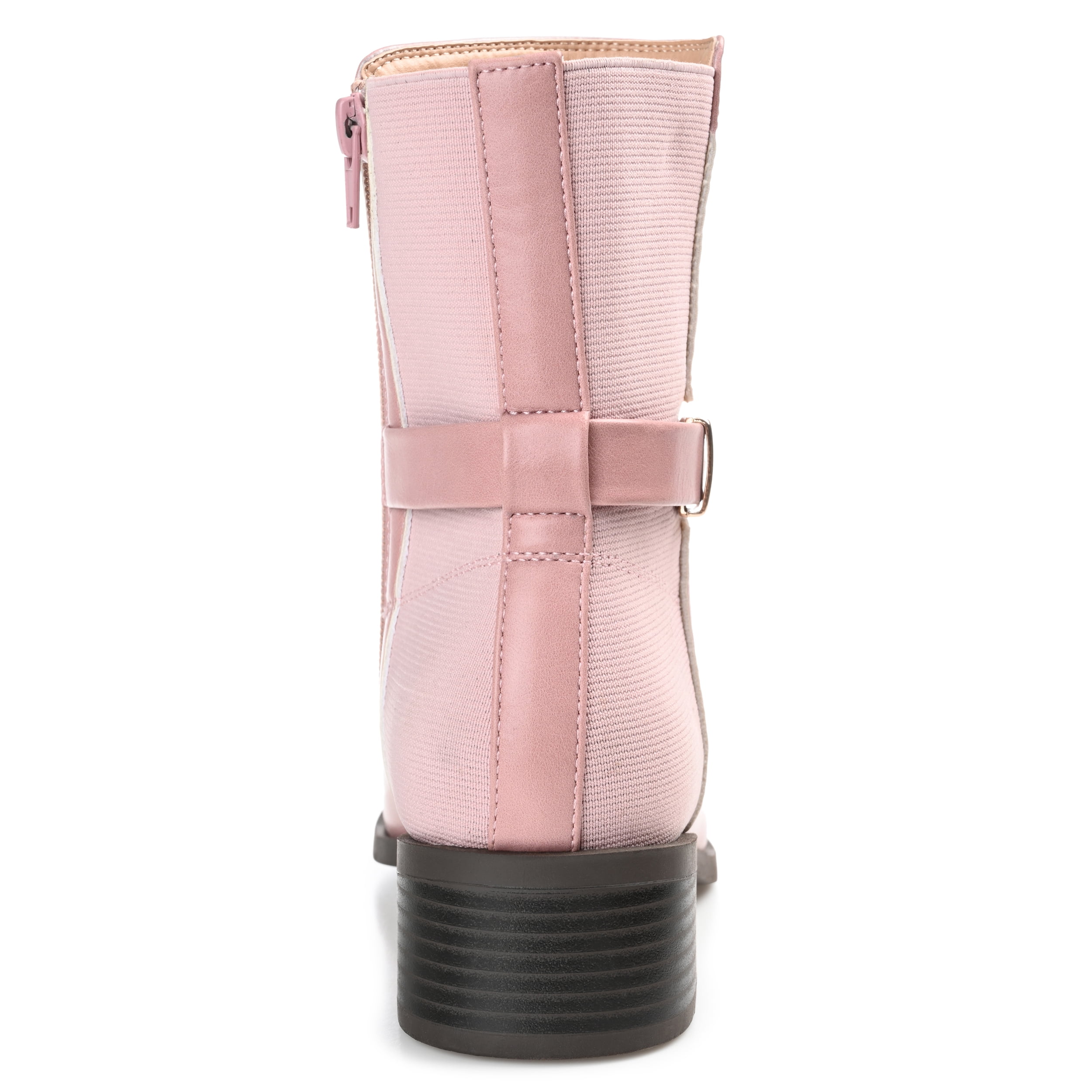 Journee Womens Aubrie Inside Zip Stacked Heel Booties, Widths Available