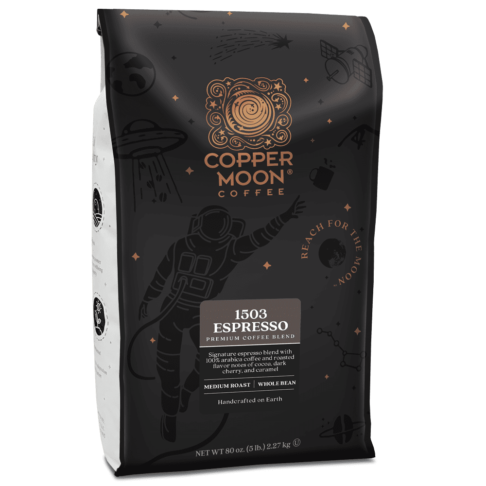 Copper Moon Whole Bean Coffee Espresso 5 Pound Whole Bean Dark Roast