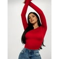thumbnail image 2 of MOYIKO Slim Fitted Long Sleeve Shirts for Women Crewneck Tees Tight Basic Tops, 2 of 9