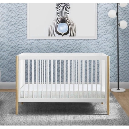 Delta Children Casey 4-in-1 Convertible Crib, Bianca White/Natural