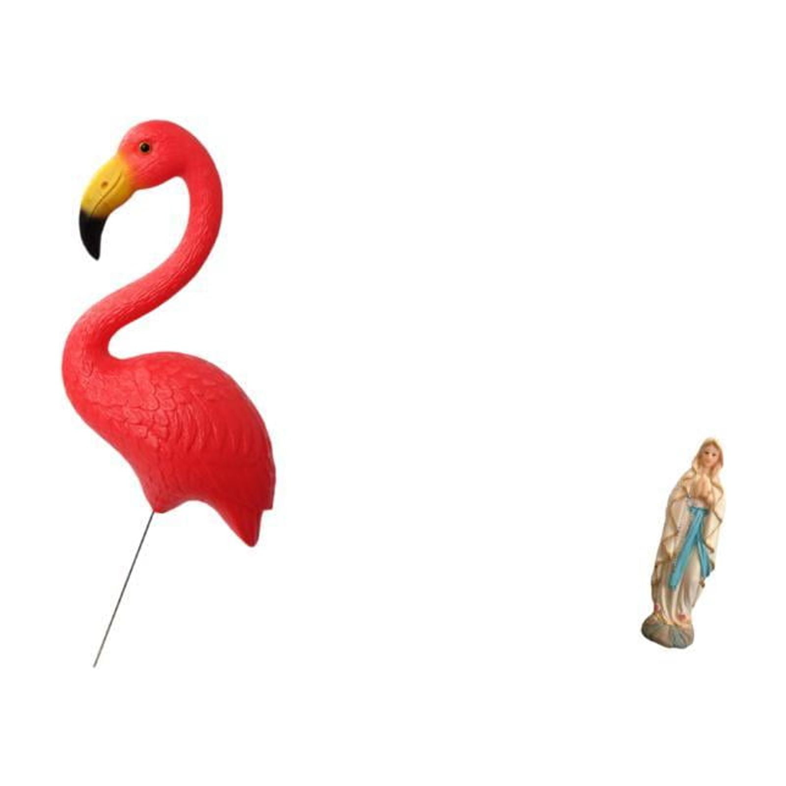 Miulika Flamingo Garden Sculpture Blessed Fairy Ornament Decorative Yard Art Figurine Spring Holiday Resin Jesus