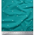 thumbnail image 1 of Soimoi Japan Crepe Satin Fabric Check & Fleur_De_Lis Damask Printed Fabric 1 Yard 42 Inch Wide, 1 of 1