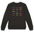 thumbnail image 2 of Batman Color Bat Blocks Women's Crew Sweatshirt, 2 of 6