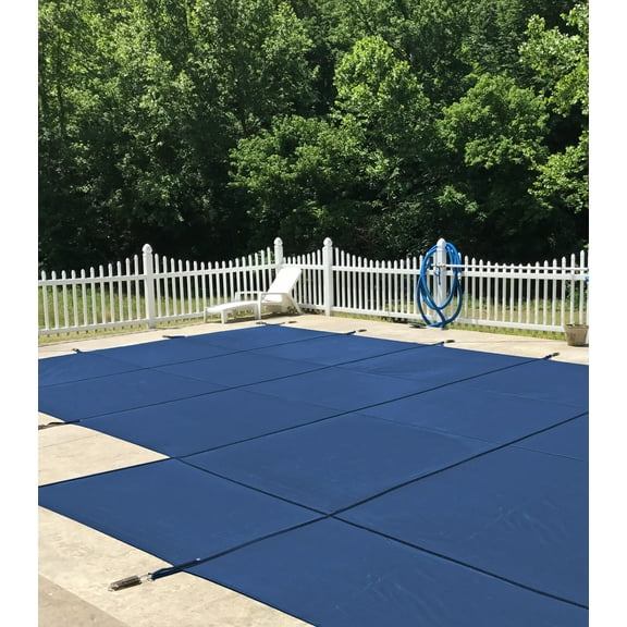WaterWarden in-Ground Pool Safety Cover Rectangle, Fits 16' x 32' 4' x 8', 1 Foot Offset Right, UL Classified to ASTM F1346