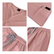 Women Medical Scrubs Set Nurse Work Uniform Nursing Scrub Top and Pants with Pockets