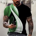 thumbnail image 2 of Men'S T-Shirt Short Sleeve Printed Summer Round Neck Top Trend Casual Sweatshirt 3XL, 2 of 5