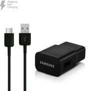 Original Adaptive Fast Charger Set for Samsung Note 10 Galaxy S20, Galaxy S10, S10 Plus, S10e, Note 9, Galaxy S9, S9 Plus, Note 9, AFC Wall Charger   4 ft Type-C Cable, Black