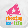 thumbnail image 4 of Inktastic Cheerleader Megaphone Cheerleading Team Girls Baby Bib, 4 of 4
