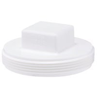 Ipex 4 In. Square Head PVC Sewer and Drain Plug - Square Shape - 1 Piece, 4"