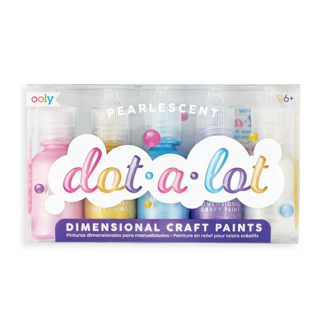 Ooly Pintura inflada DOT A LOT - 170-003 - Manualidades, colores perla, 5 pzs Ooly 170-003