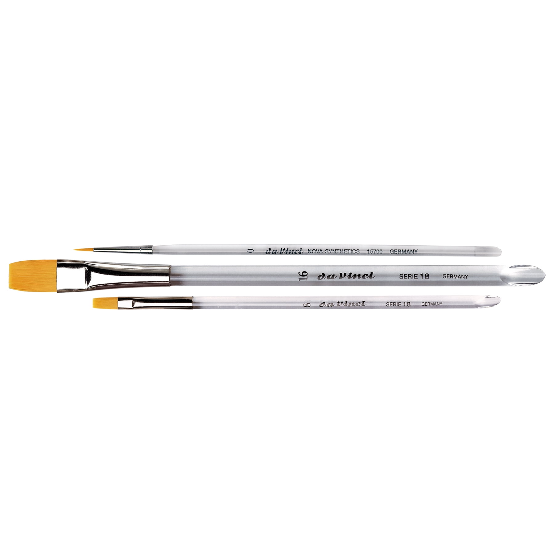 da Vinci NOVA Lettering & Calligraphy Brushes, Synthetic, All Paint Types, Assorted, 3 Brush Set