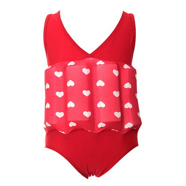 IBTOM CASTLE Kid Girl Floatation Swimsuit with Adjustable Buoyancy Baby