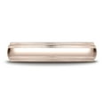 thumbnail image 2 of Benchmark� 14k Rose Gold 5mm Slightly Domed Standard Comfort-fit Wedding Band / Ring With Double Milgrain, 2 of 7