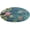 style, variant on Lucky Koi Fish Lotus Leaf Round Rugs -Washable Non-Slip Small Round Area Rug Throw Soft Circle Rugs for Bedroom, Modern Print Indoor Carpet for Entryway Sofa Living Room