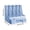 Blue, variant on LNOGEUPG Mint Green 4-Compartment Desk File Stand, Sturdy Plastic Document Sorter Rack with Storage Drawer, Space Saving Desktop Paper Organizer for Office Workspace Organization