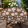 thumbnail image 4 of Pioneer Flower Floral Print Pattern Round Tablecloth 60 X 60 Inch, Wrinkle Resistant Wipeable Table Cloth for Kitchen Dining Picnic Patio Party, 4 of 6