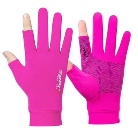 1 Pair Fishing Gloves Outdoor Sun Protection Anti Slip Sports Gloves For Men Women Walmart Canada