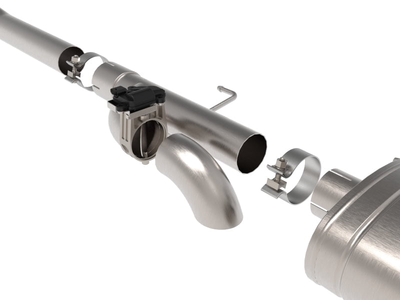 aFe Power Gemini XV 3 IN 304 Stainless Steel Cat-Back Exhaust System w/ Cutout Black Ford F-150 15-20 V6-2.7L/3.5L (tt)/V8-5.0L 49-33123-B Fits select: 2015-2021 FORD F150
