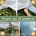 thumbnail image 3 of White 60×80Cm 1Pc Winter Protection For Plants Frost Protection Protective Cover Plant Bag For Pot Plants Reusable Winter Plant Protection Bag With Zip Drawstring Frost Protection Fleece, 3 of 7
