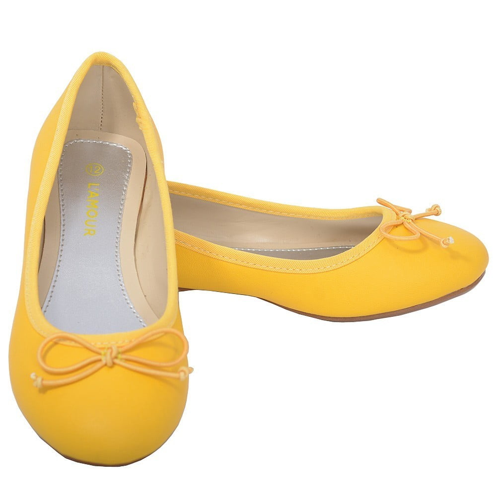 yellow little girl shoes