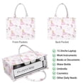 thumbnail image 2 of Large Capacity Tote Bag,Princess Unicorn Pattern Handbag Fashion Luxury Tote Bag,15.7"x13"x 5.1" Inches,Laptop Compatible, 2 of 6