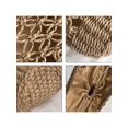 thumbnail image 4 of Sawpy Simple Casual Paper Rope Woven Hollow Handbag Exquisite Pattern Women's Solid Color Handbag, 4 of 5