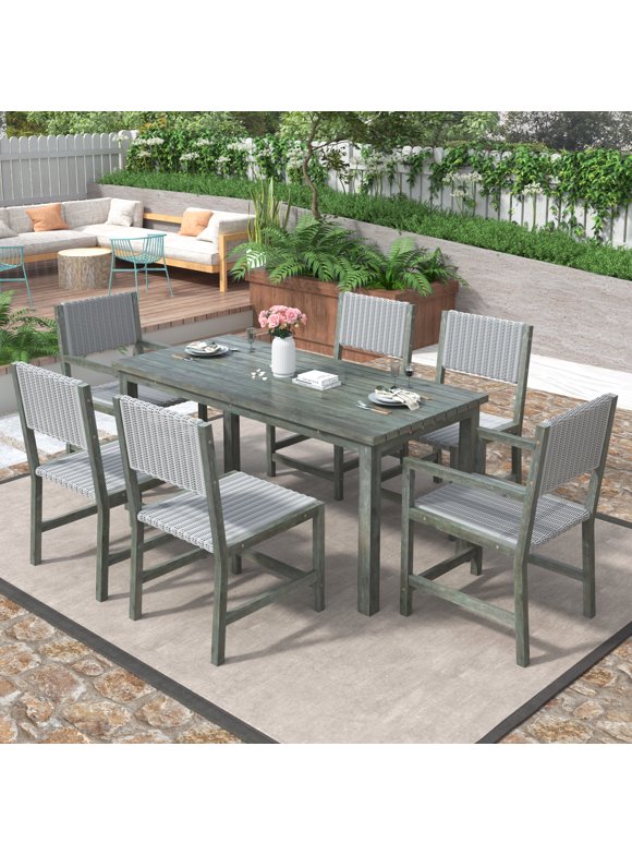 7 Piece Patio Dining Set in Patio Dining Sets