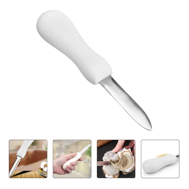 GETAJGHSD 2Pcs Oyster Shucker Tool Seafood Handling Tools Stainless Steel Opening Shellfish Picnic Seafood Lovers