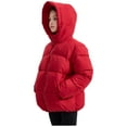 thumbnail image 6 of Ruyang Kids Winter Padded Puffer Coat Boys Girls School Down Quilted Jackets Lightweight Windproof Zip Up Hooded Coats, 6 of 9