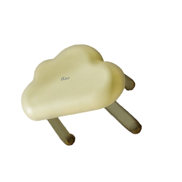 Yuarrent Taburete pequeño con forma de nube, silla para zapatos que cambia de casa, taburetes para adultos para baño, jardín de infantes, Conjuntos de muebles de sala de estar Verde