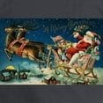 thumbnail image 3 of CafePress - Vintage Santa Sleigh Long Sleeve T Shirt - Long Sleeve Dark T-Shirt, 3 of 4