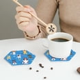 thumbnail image 6 of Balery 6 Pcs Cute Dogsleather Coasters Set, Drink Table Cup Coasters For Living Room Kitchen Coffee Decor, 6 of 9