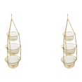 thumbnail image 3 of Transemion 3-Tier Fruit Vegetable Basket Fruit Hanger Organizer Storage Kitchen Stand Golden 2Set, 3 of 6