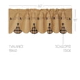 thumbnail image 4 of VHC Brands Pip Vinestar Scalloped Layered Valance 18x60, Window Treatment, Bedroom, Living Room, Dining Room, and Kitchen Decor, Cotton, Pip Vinestar Collection, 18x60, Natural, 4 of 4