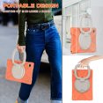 thumbnail image 7 of XYX Case for Samsung Galaxy Tab A8 10.5 inch SM-X200/SM-X205, 360 Degree Rotating Hand Grip Shockproof Cover with Shoulder Strap, Coral Orange, 7 of 7