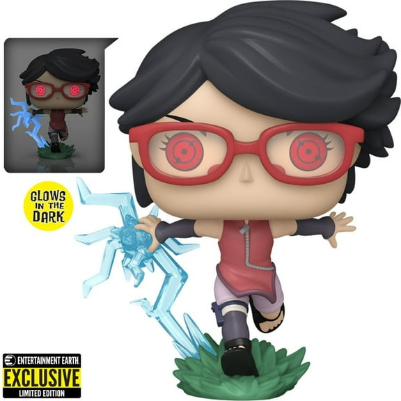 Boruto Sarada w Sharingan GITD Pop! Vinyl Figure, Not Mint