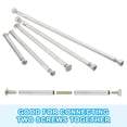 thumbnail image 4 of Uxcell 190mm (7.5") Round Coupling Nuts Kit, M4 Thread Connector with Threaded Rods Slotted Screws, 4 of 5
