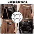 thumbnail image 2 of Ywmsfl Adjustable Retro Carved Metal Decors Waist Belt Exquisites Handcrafts PU Belt Waistband for Fashion Enthusiasts, 2 of 16