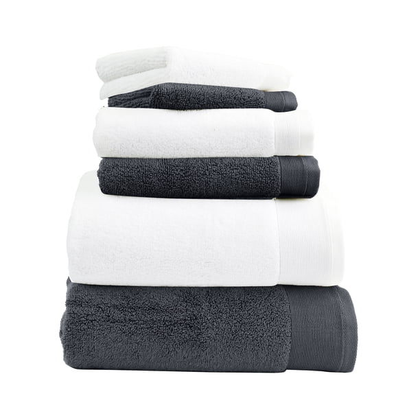 Luxury 100 Cotton Bath Towels 6 Piece Set, Extra Soft & Fluffy
