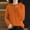 Orange, variant on Delayuji Women Thermal Top Autumn Winter Solid Color Hooded Sweater with Drawstring Loose Casual Warm Knit Pullover Sweater Womens Thermal Tops Long Sleeve Beige L