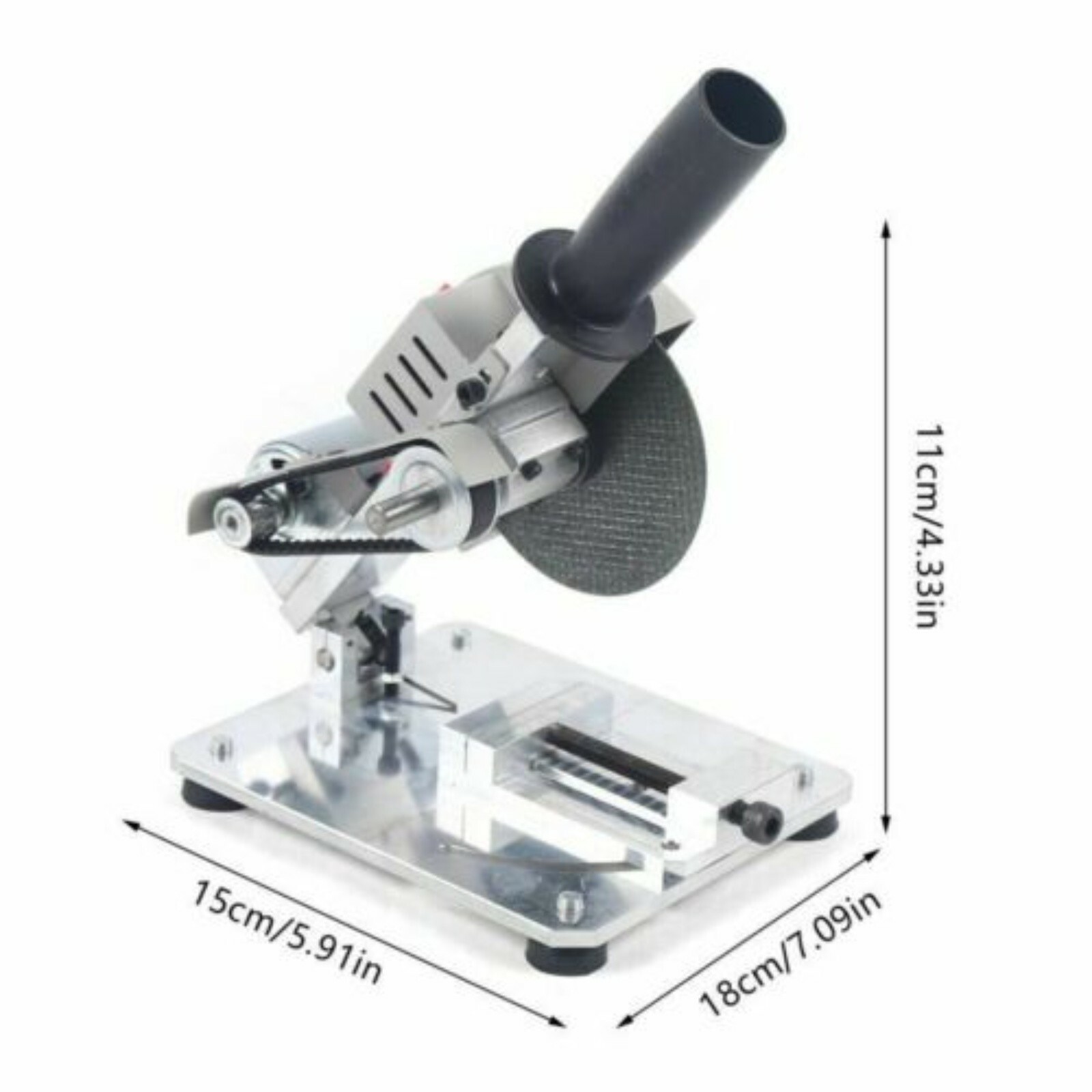 FOGGBET Mini Table Saw, 96W 9000RPM 4 Inch Portable Tabletop Saw, 0-45° Adjustable Mini Miter Saw with 2 Blades, Compact DIY Craft Cutting Machine for Wood, Acrylic, Plastic, PCB