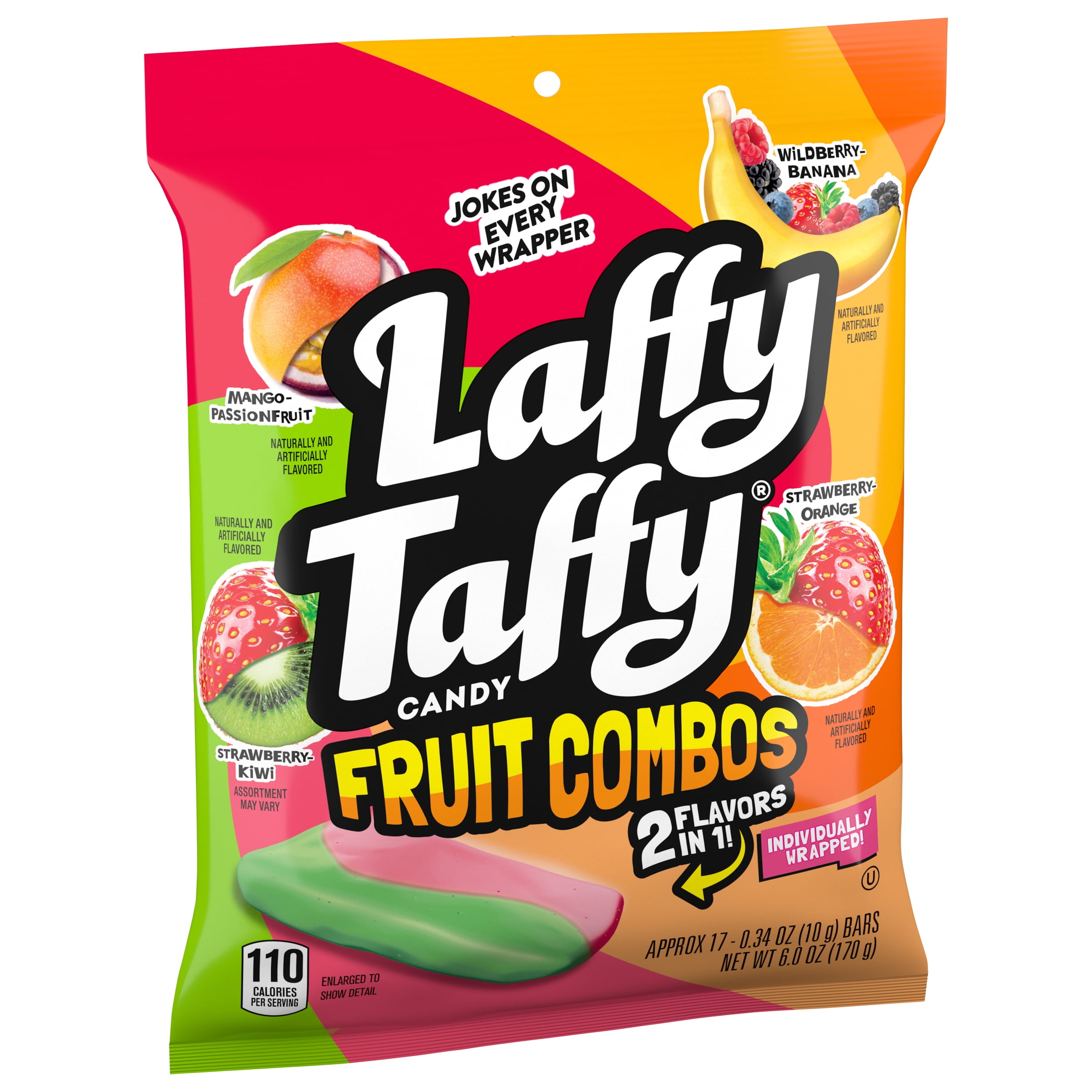 Laffy Taffy Mini Dual Flavored Fruit Combos Candy, Assorted