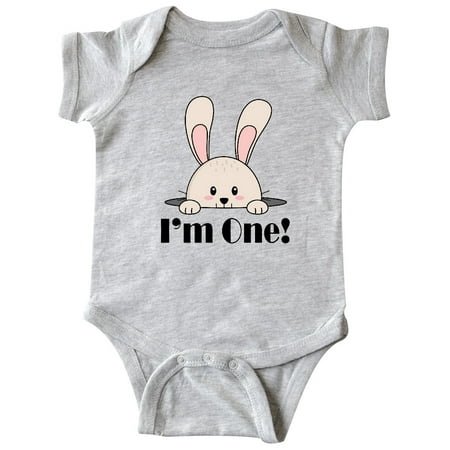 

Inktastic First Birthday Baby Bunny 1 Year Old Gift Baby Boy or Baby Girl Bodysuit